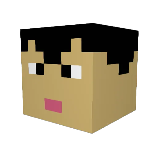 hungnguy9719 Minecraft avatar head, 3D render