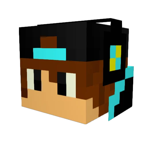hungpin320 Minecraft avatar head, 3D render