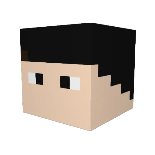 hungry012345 Minecraft avatar head, 3D render