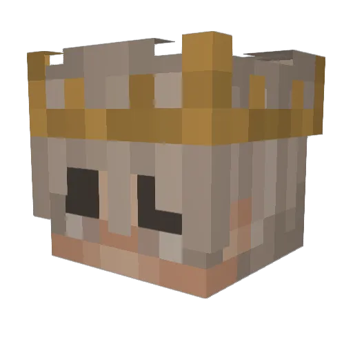 hungrymandinner7 Minecraft avatar head, 3D render