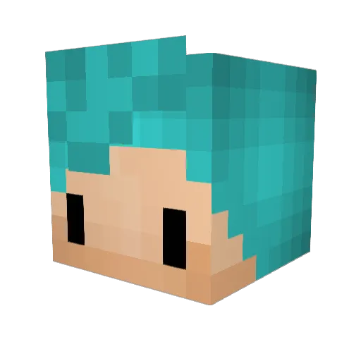 huni001 Minecraft avatar head, 3D render