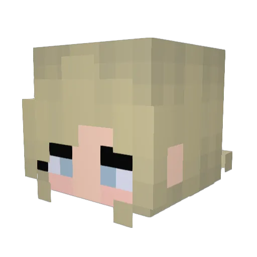 hunipubpy Minecraft avatar head, 3D render