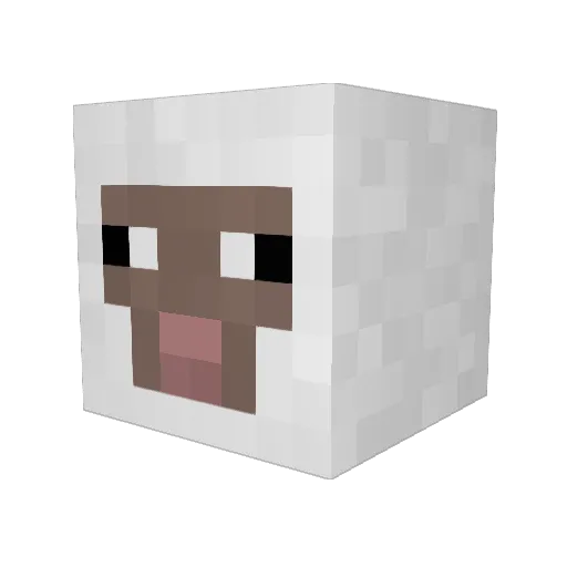 hunjiri Minecraft avatar head, 3D render