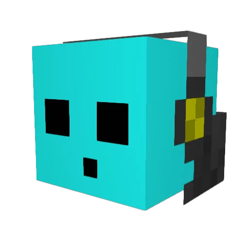 hunor_pro Minecraft avatar head, 3D render