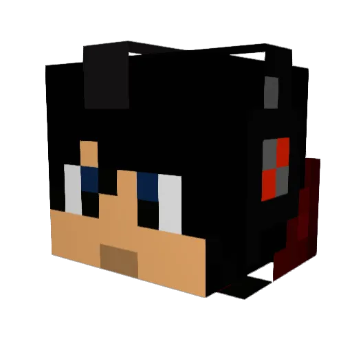 hunt4hell Minecraft avatar head, 3D render