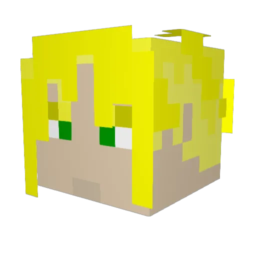 hunt5001 Minecraft avatar head, 3D render