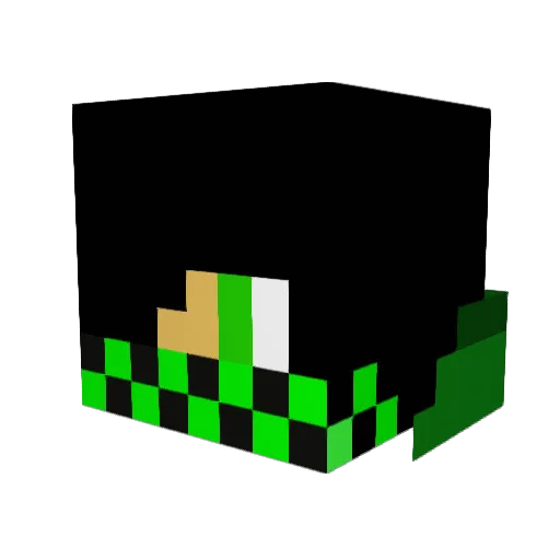hunter1378 Minecraft avatar head, 3D render