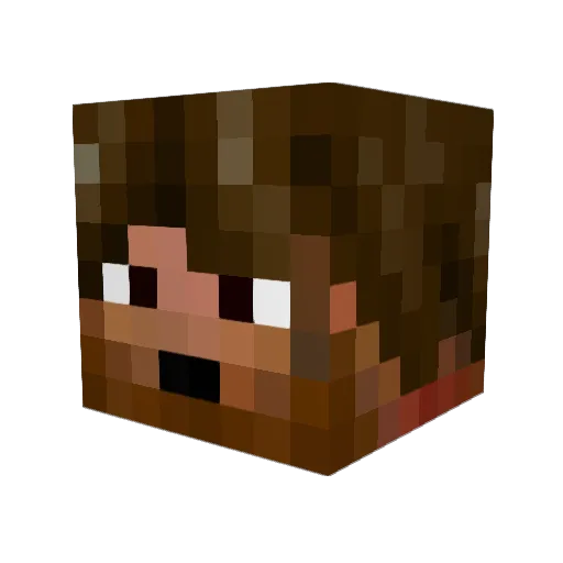 hunter52x Minecraft avatar head, 3D render