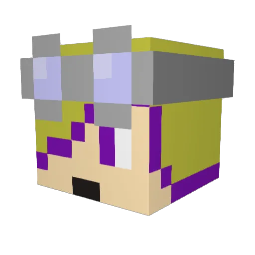 hunter9987 Minecraft avatar head, 3D render