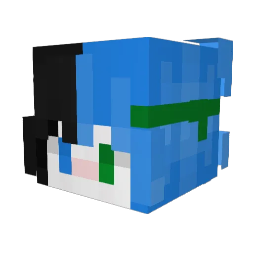 hunter_mg Minecraft avatar head, 3D render