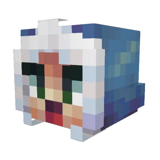 hunterblobbz Minecraft avatar head, 3D render