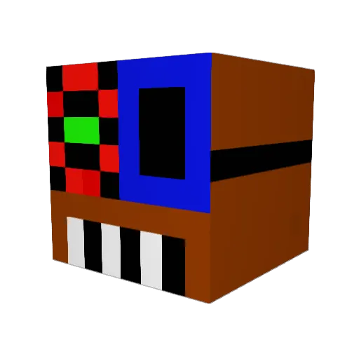 hunterd03 Minecraft avatar head, 3D render
