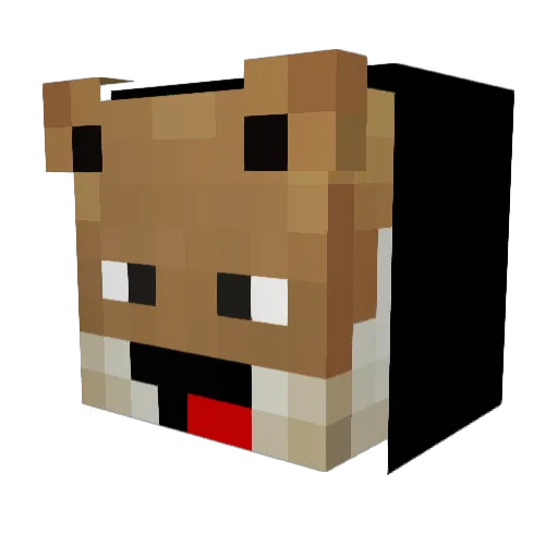 huntergamesbr Minecraft avatar head, 3D render
