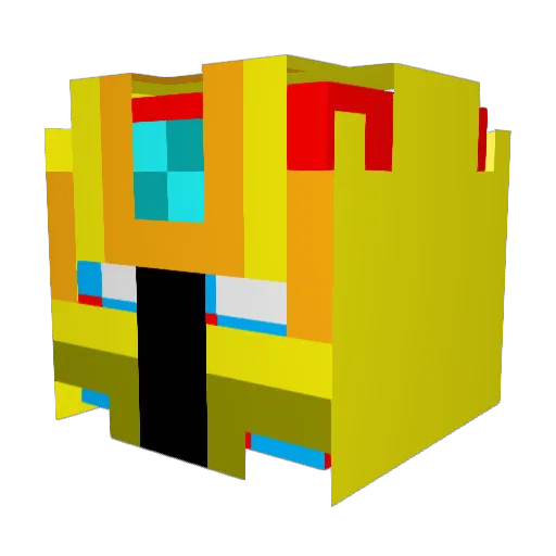 huntergrone Minecraft avatar head, 3D render