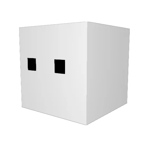 hunterinator Minecraft avatar head, 3D render