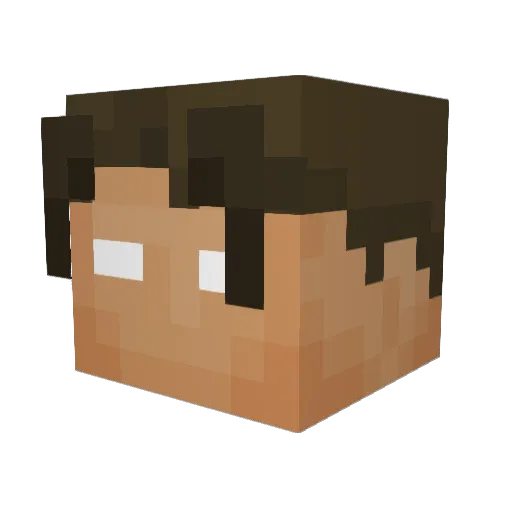 huntersland Minecraft avatar head, 3D render
