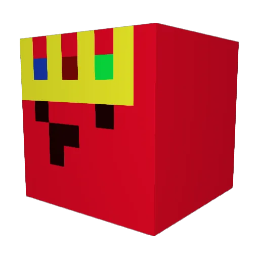hunterx1234 Minecraft avatar head, 3D render