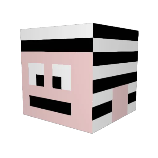 huntiles Minecraft avatar head, 3D render