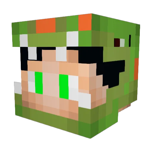 huntsman1826 Minecraft avatar head, 3D render