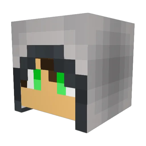 hunttermann Minecraft avatar head, 3D render