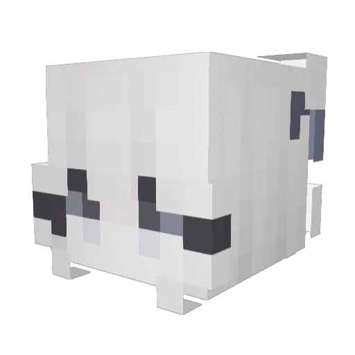 hunuy Minecraft avatar head, 3D render
