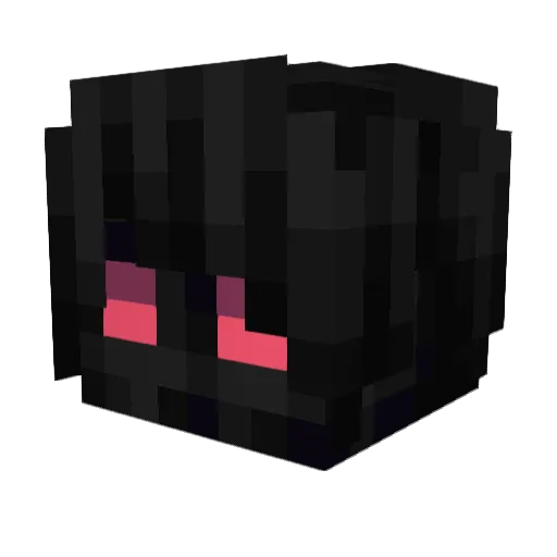 hunvr22 Minecraft avatar head, 3D render