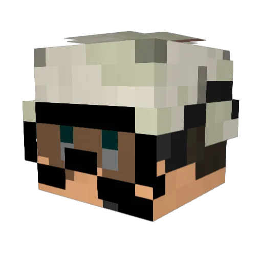 hurasuko Minecraft avatar head, 3D render