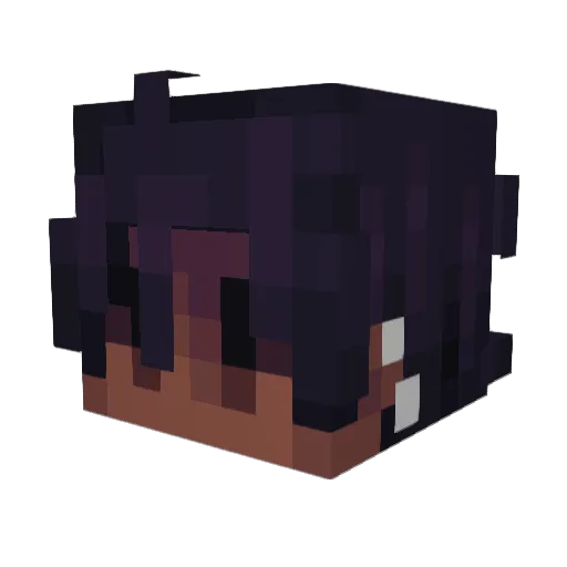hurkio Minecraft avatar head, 3D render