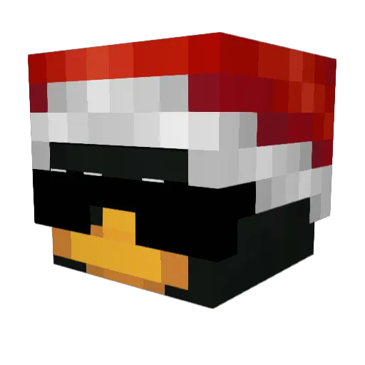 hurocane Minecraft avatar head, 3D render