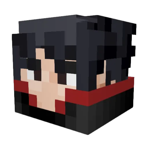 hurricane718 Minecraft avatar head, 3D render