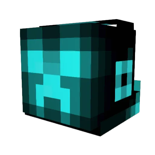 hurshy Minecraft avatar head, 3D render
