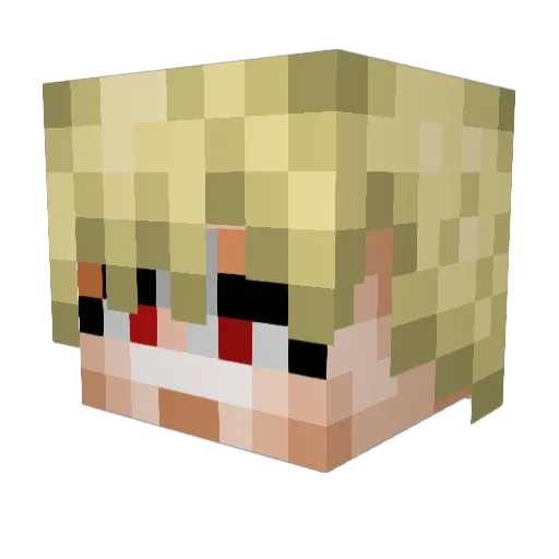 hurucane1 Minecraft avatar head, 3D render