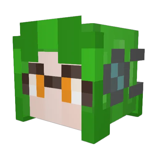 husan93 Minecraft avatar head, 3D render
