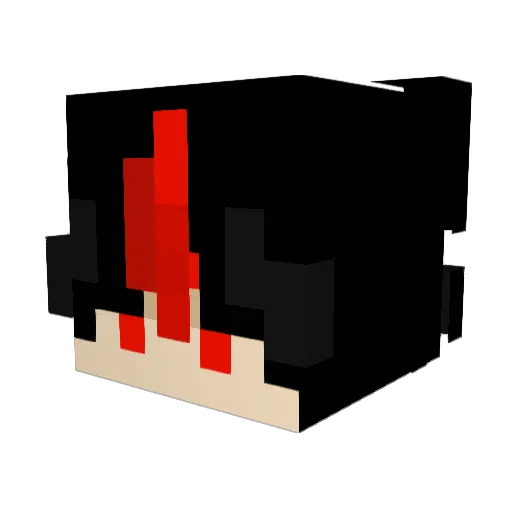 husbrennern Minecraft avatar head, 3D render