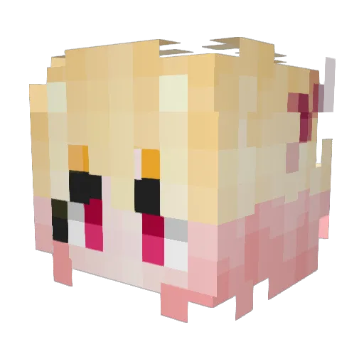 husheng3345 Minecraft avatar head, 3D render