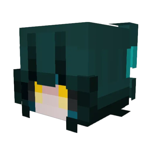 husk470 Minecraft avatar head, 3D render