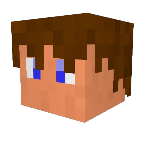 husk_00 Minecraft avatar head, 3D render