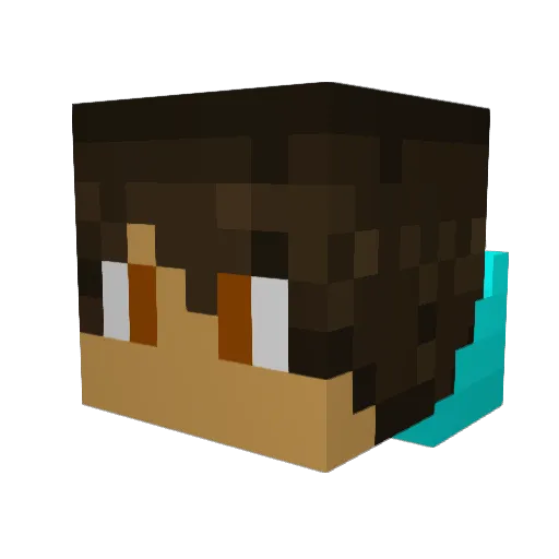 huska01 Minecraft avatar head, 3D render