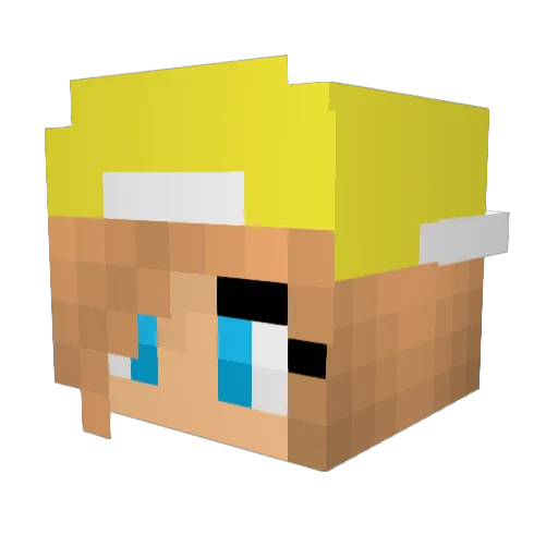 husker0298 Minecraft avatar head, 3D render