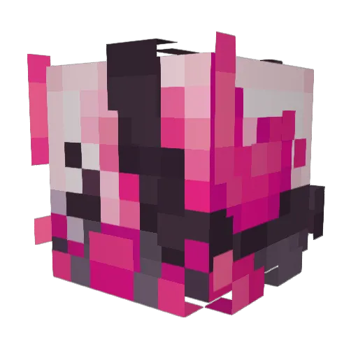 husknullscape Minecraft avatar head, 3D render