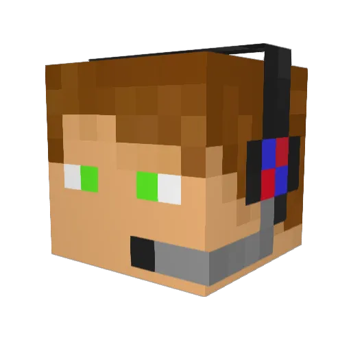huskyfin23 Minecraft avatar head, 3D render