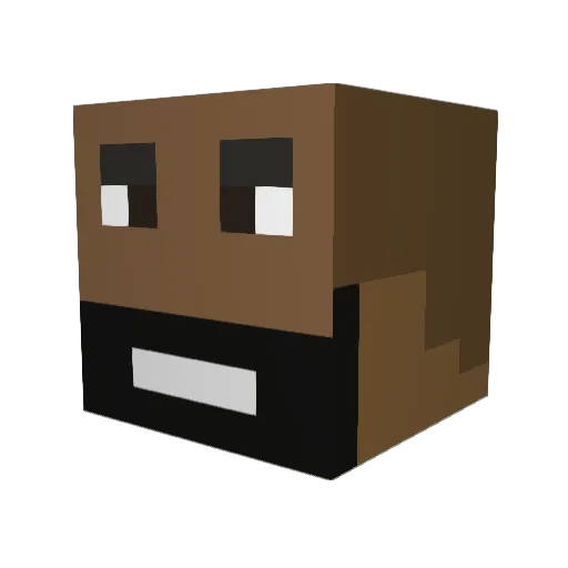 huskyscroll Minecraft avatar head, 3D render