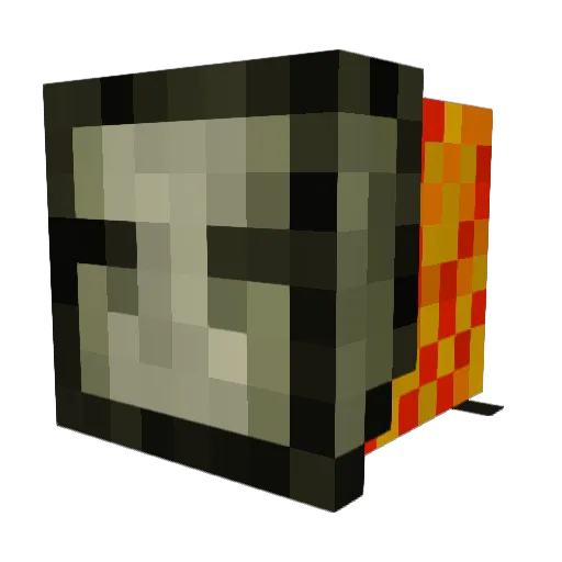 huskythedog Minecraft avatar head, 3D render