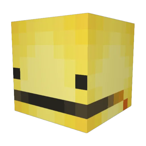 huskywarian Minecraft avatar head, 3D render