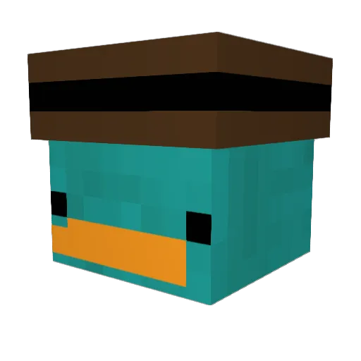 hustensaatf Minecraft avatar head, 3D render