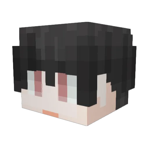 huta79 Minecraft avatar head, 3D render