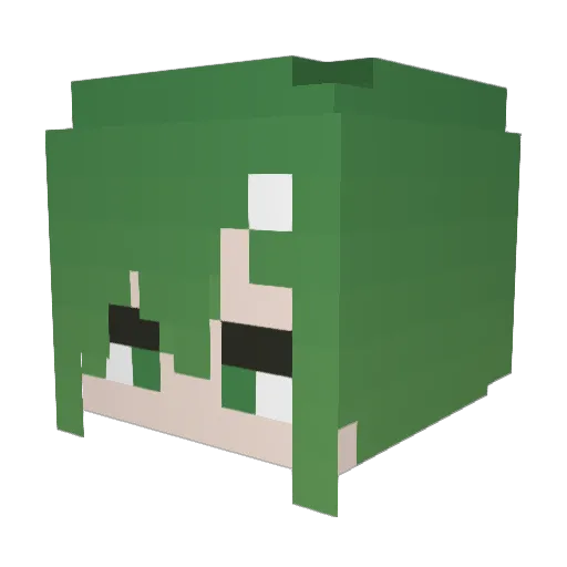 hutaba_28 Minecraft avatar head, 3D render