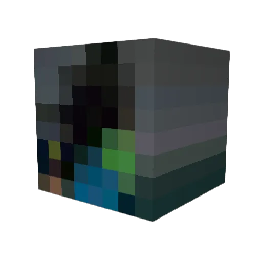 hutantak Minecraft avatar head, 3D render