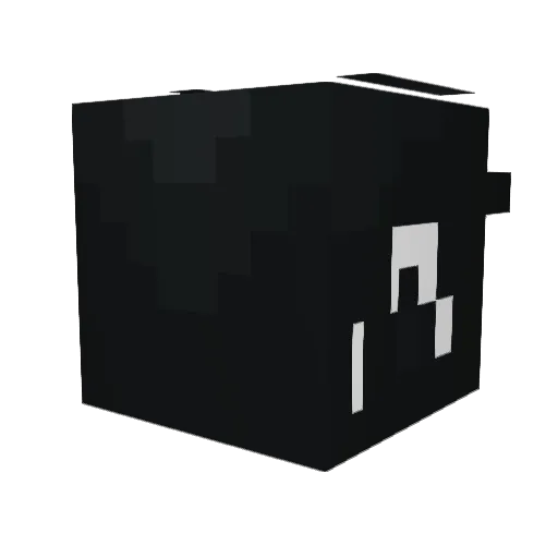 hutomomo222 Minecraft avatar head, 3D render