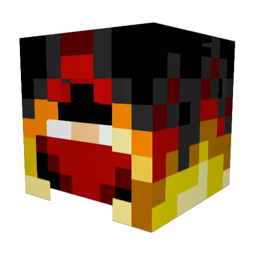 huts_speler_Thom Minecraft avatar head, 3D render
